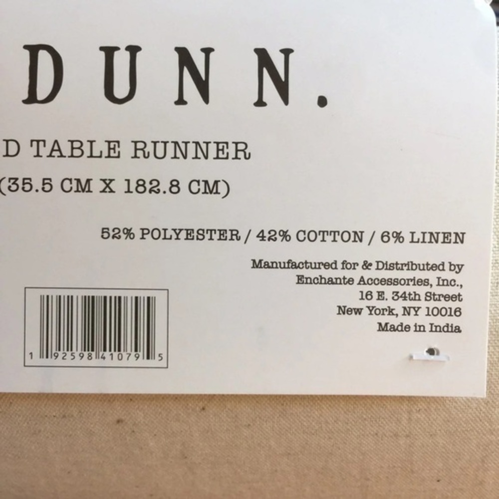 NWT Rae Dunn Table Runner - Picture 3 of 4